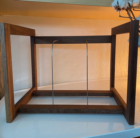 Two 33Rackit Walnut Storage Bins